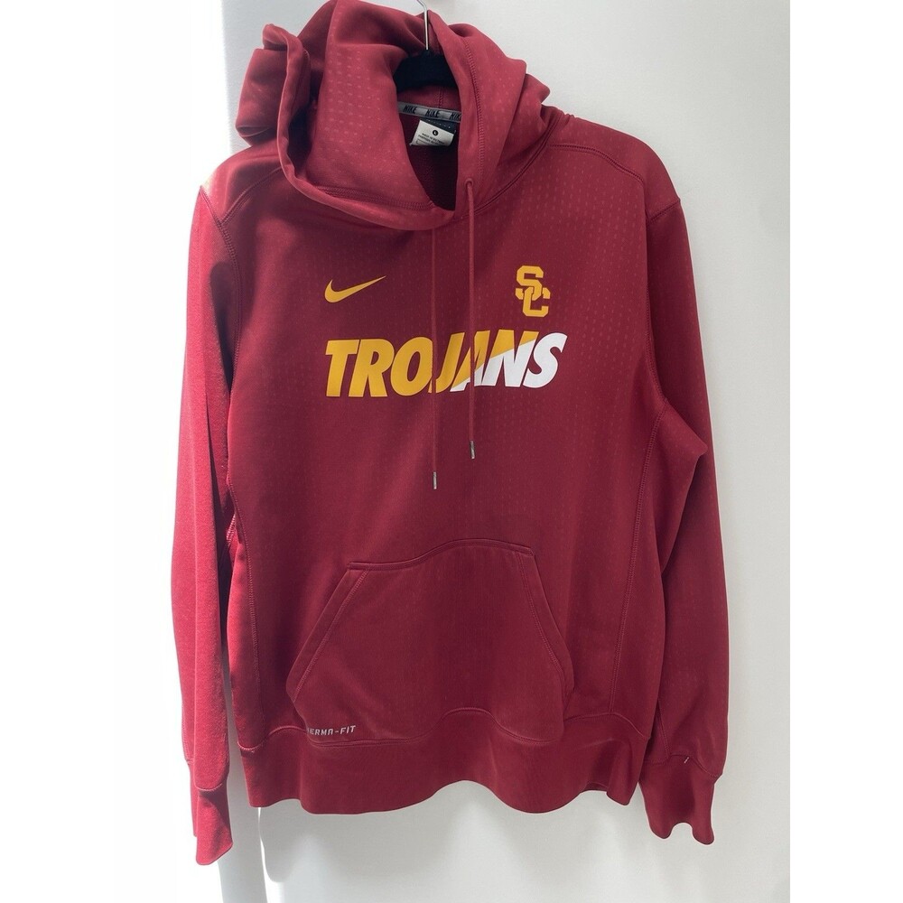 Nike USC Trojans Red Men's Hoodie Size Large, Athletic NCAA Sweatshirt